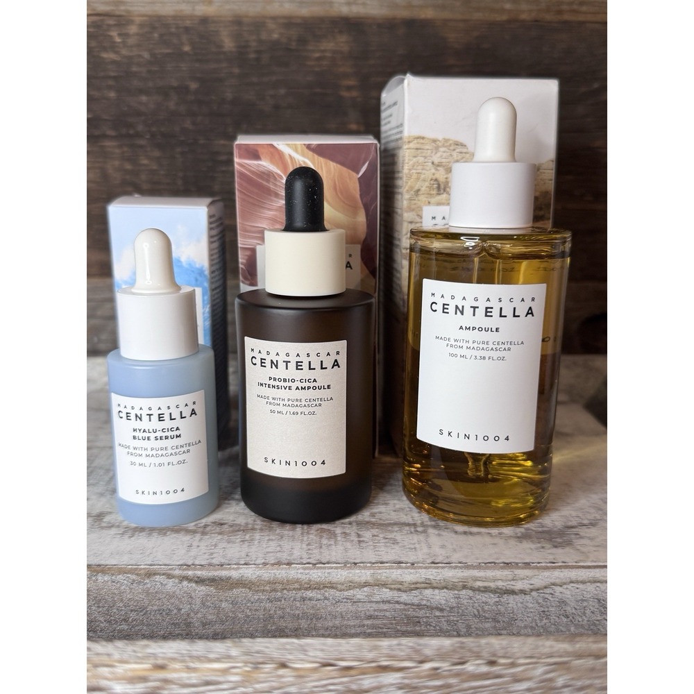 SKIN1004 Calming + Hydrating Serum Bundle – Ampoule & Blue Serum Trio | $84 MSRP